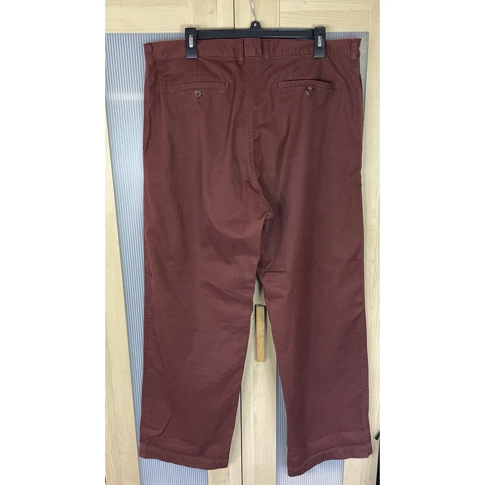 Banana Republic Chinos Flat Front Button Fly Men's 38/31 Brown Casual Preppy